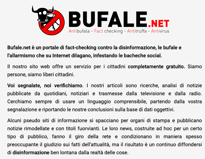 Bufale.net chi siamo