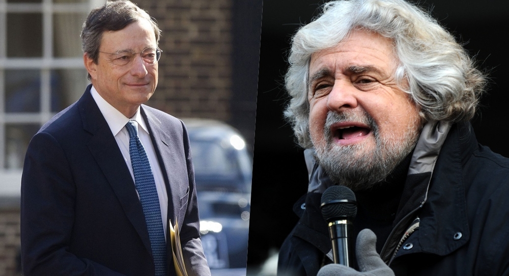 Quando Grillo chiamava Draghi "Dracula" e diceva: "Andrebbe processato"
