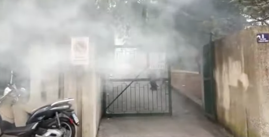 Trieste, polizia contro il corteo No Green Pass: un fumogeno finisce dentro la scuola