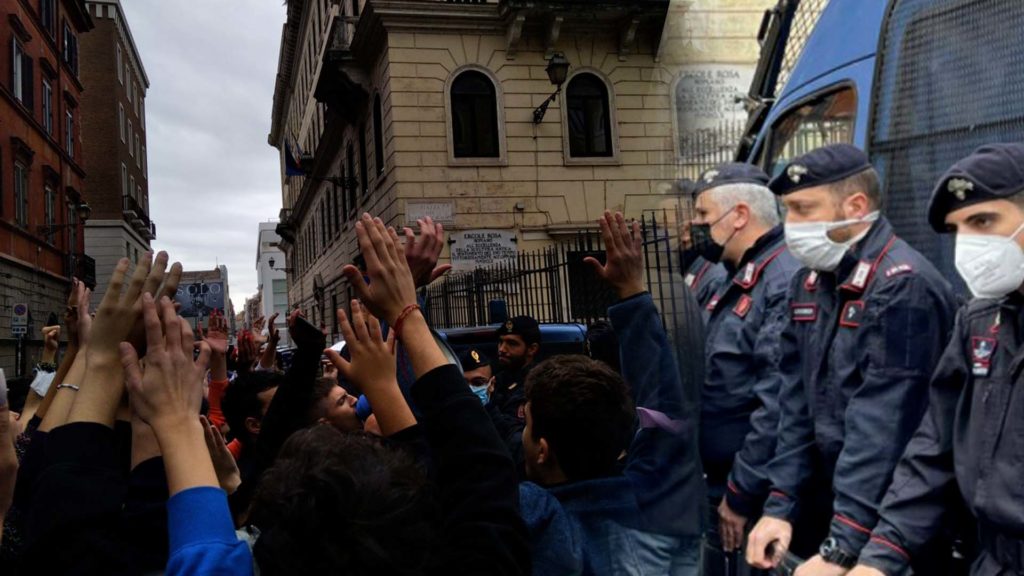 Liceo Ripetta, la denuncia di una ragazza: "Un agente mi ha palpeggiato durante gli scontri"