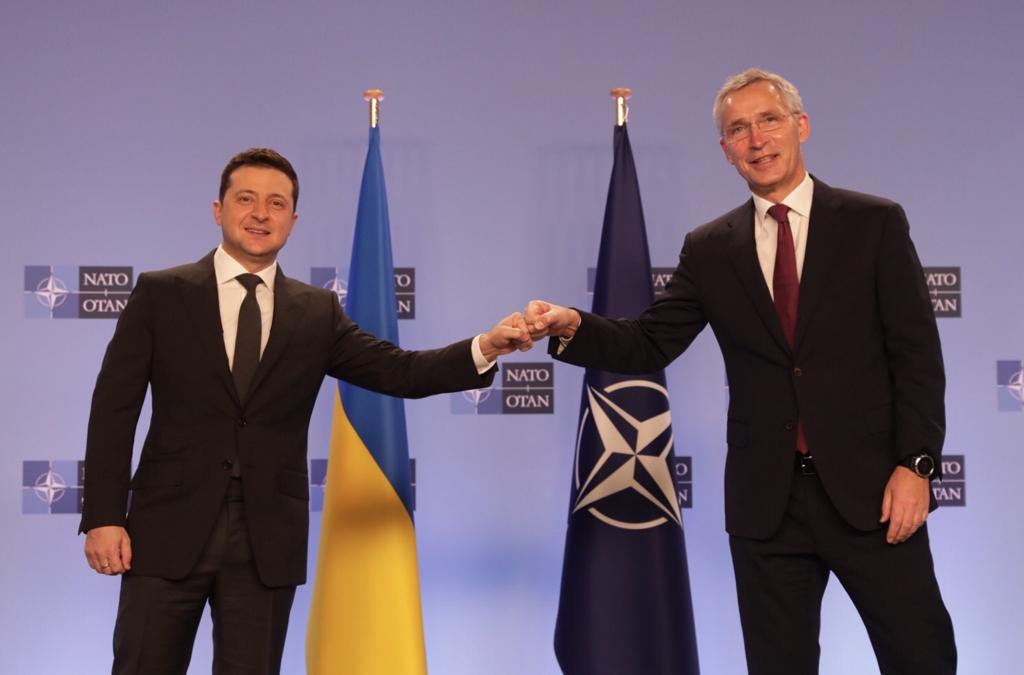 Conferenza stampa del Segretario Generale della NATO Jens Stoltenberg e del Presidente dell'Ucraina, Volodymyr Zelenskyy