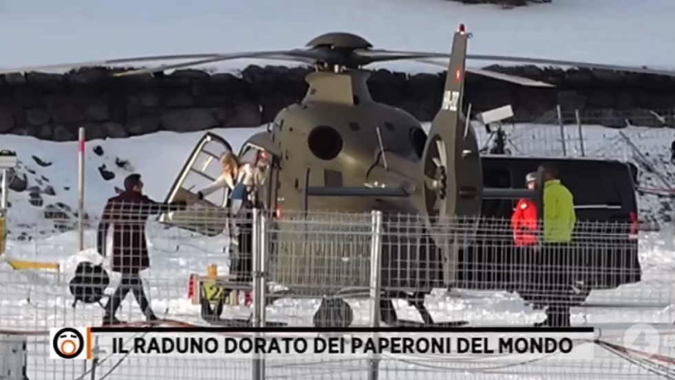 Moglie Zelensky Davos elicottero