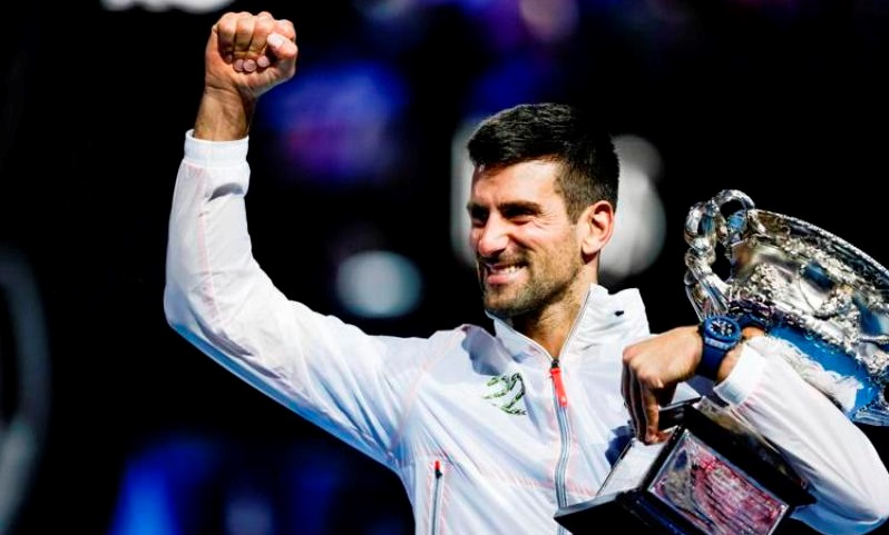 Reazione Djokovic vince Australian Open 