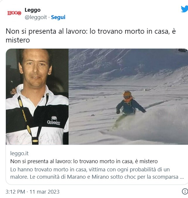 tre malori improvvisi due giorni