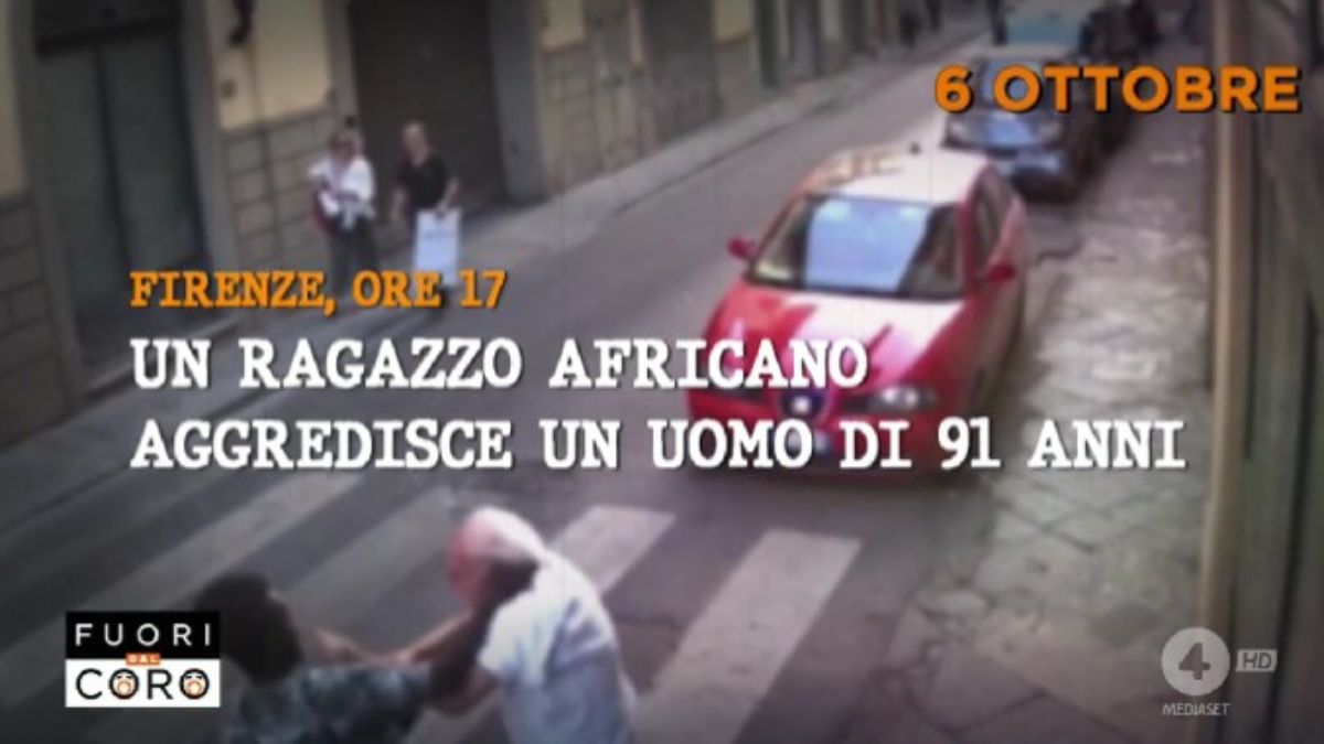 aggressione anziano firenze video