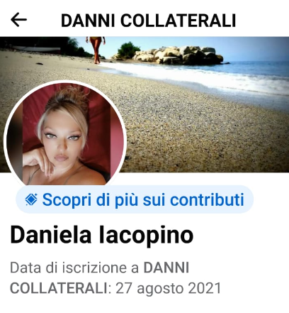 daniela danni collaterali male fulminante