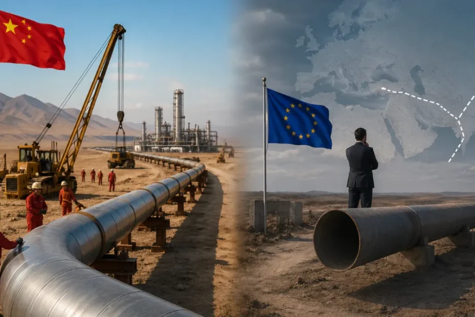 Giacimento di gas Galkynysh Turkmenistan nel deserto della provincia di Mary quarta fase di sviluppo 2026